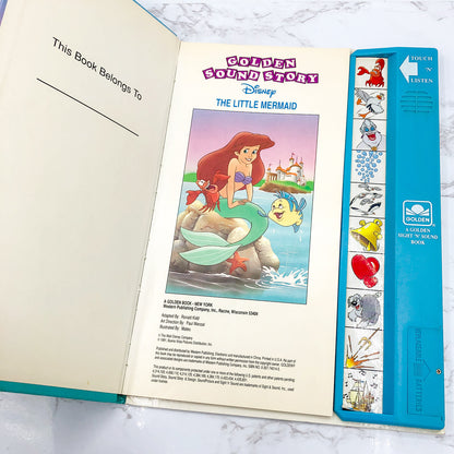 Disney's The Little Mermaid [ELECTRONIC STORYBOOK] • Golden Sound Story • 100% Functional!