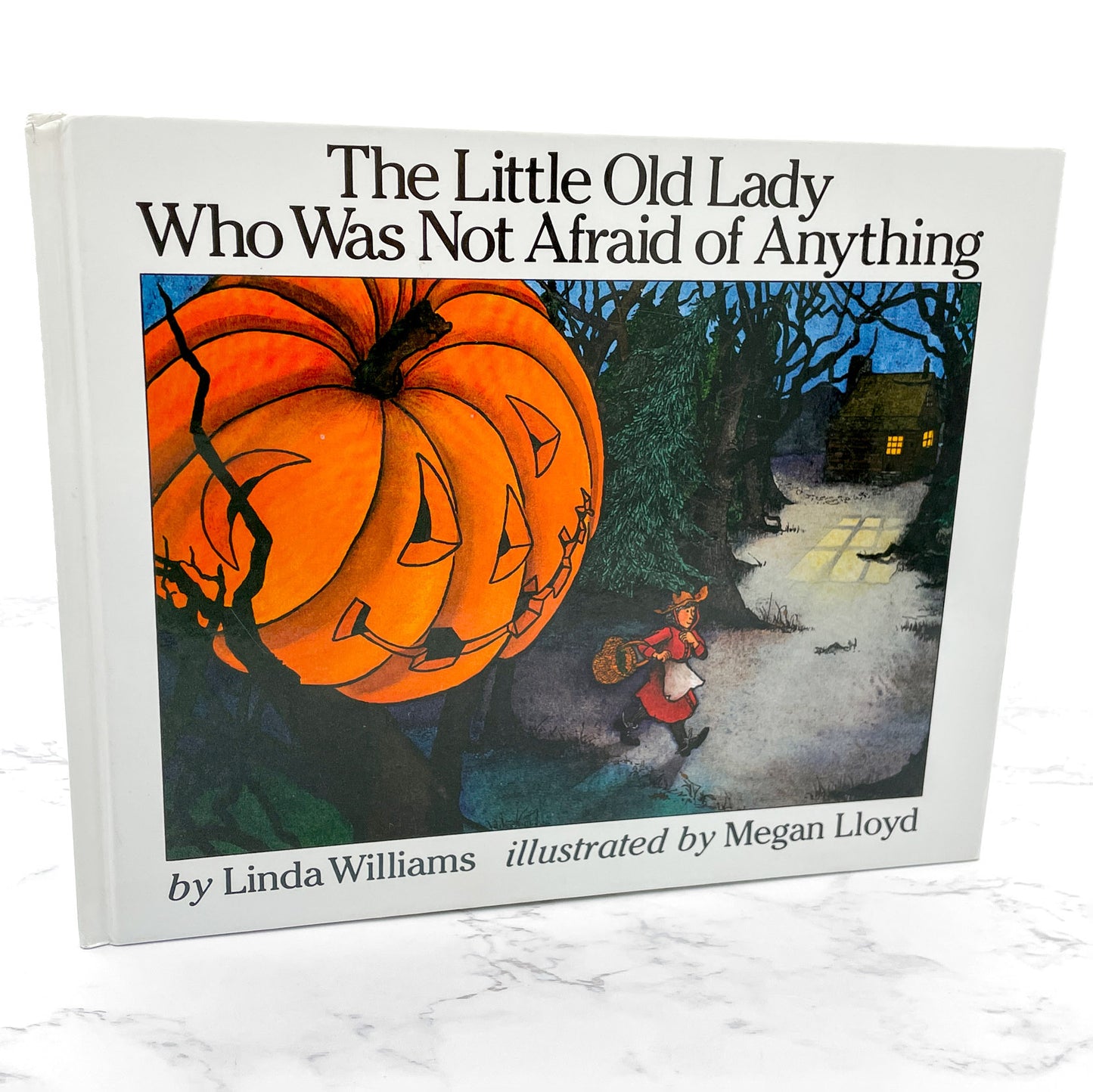 The Little Old Lady Who Was Not Afraid of Anything by Linda Williams & Megan Lloyd [FIRST EDITION] 1986 • Later Printing • HarperCollins