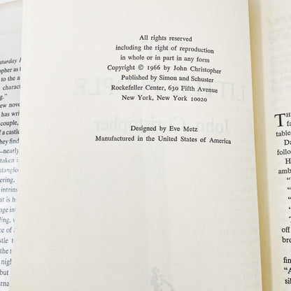 The Little People by John Christopher [FIRST BOOK CLUB EDITION] 1966 • Simon & Schuster