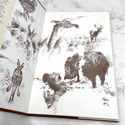 The Living Forest: A World of Animals by Rien Poortvliet [U.S. FIRST EDITION] 1979 • Harry N. Abrams