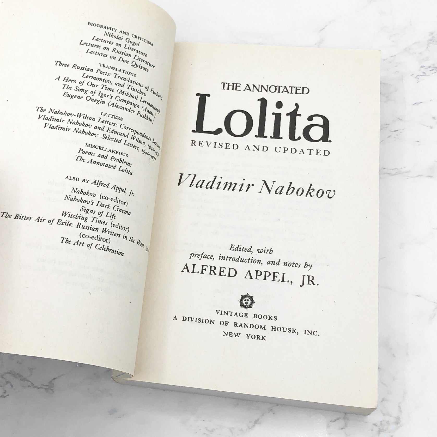 The Annotated Lolita by Vladimir Nabokov [TRADE PAPERBACK] 1991
