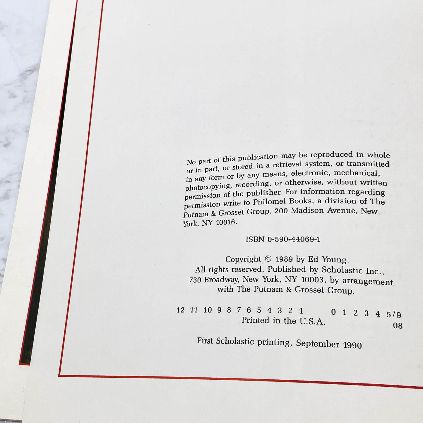 Lon Po Po: A Red-Riding Hood Story from China by Ed Young [FIRST PAPERBACK PRINTING] 1990 • Scholastic