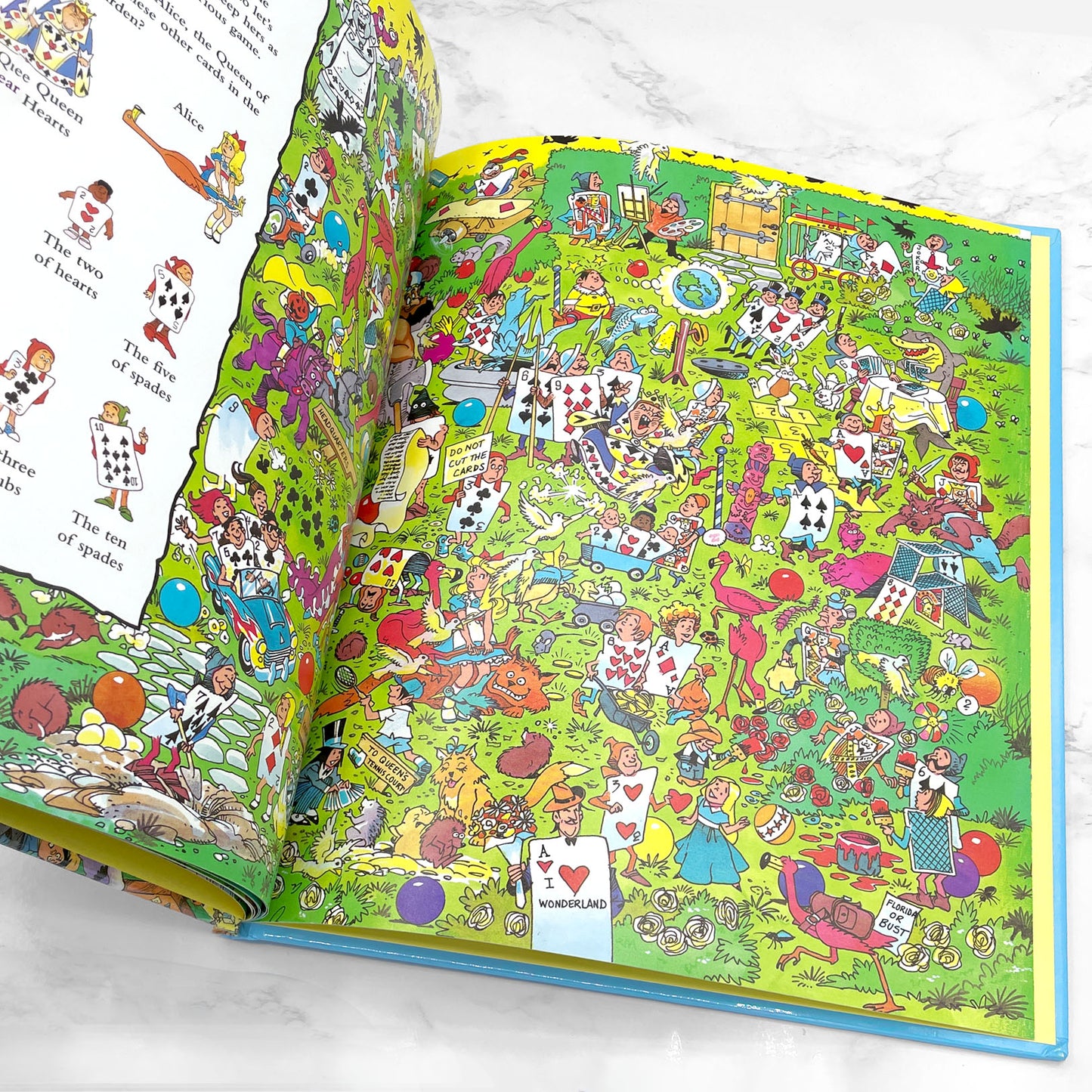 Look and Find Alice in Wonderland illustrated by Ernie Colón [FIRST EDITION] 1993 • Publications Intl.