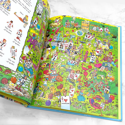 Look and Find Alice in Wonderland illustrated by Ernie Colón [FIRST EDITION] 1993 • Publications Intl.