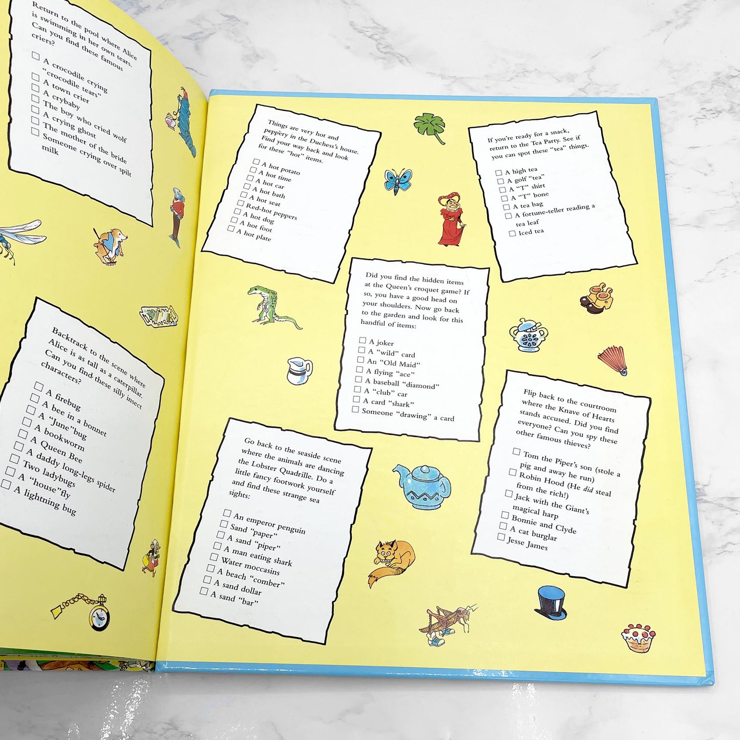 Look and Find Alice in Wonderland illustrated by Ernie Colón [FIRST EDITION] 1993 • Publications Intl.