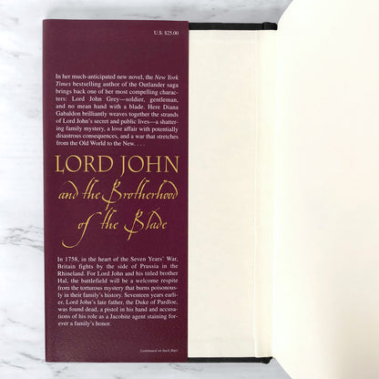 Lord John and the Brotherhood of the Blade by Diana Gabaldon SIGNED! [FIRST EDITION • FIRST PRINTING] 2007