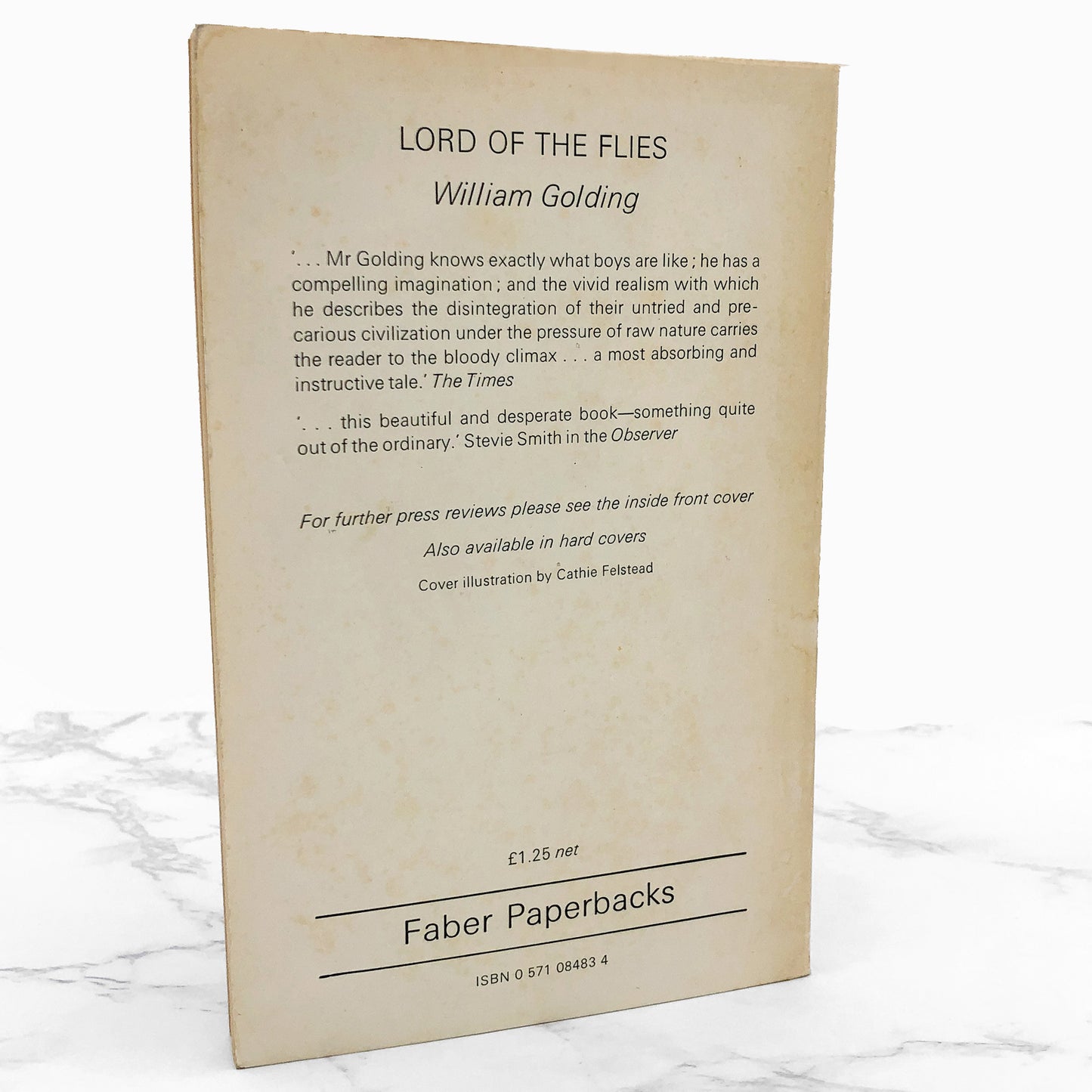 Lord of the Flies by William Golding [U.K. TRADE PAPERBACK] 1981 • Faber & Faber