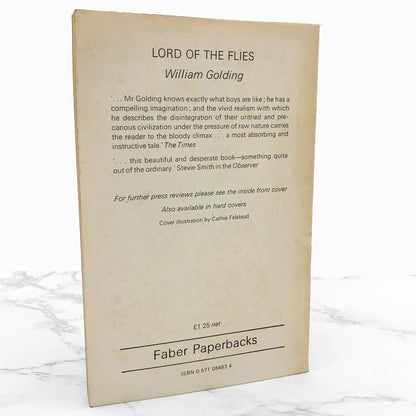 Lord of the Flies by William Golding [U.K. TRADE PAPERBACK] 1981 • Faber & Faber