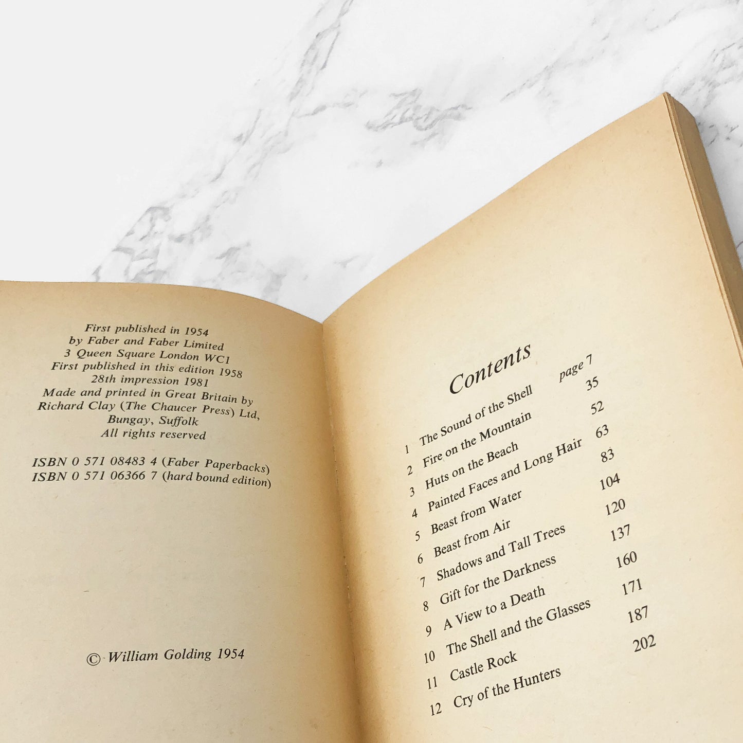 Lord of the Flies by William Golding [U.K. TRADE PAPERBACK] 1981 • Faber & Faber