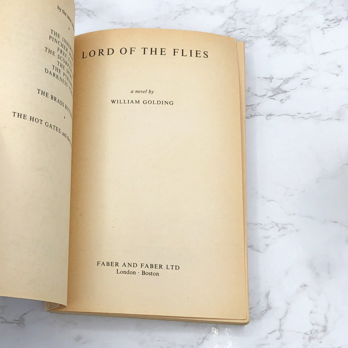 Lord of the Flies by William Golding [U.K. TRADE PAPERBACK] 1981 • Faber & Faber