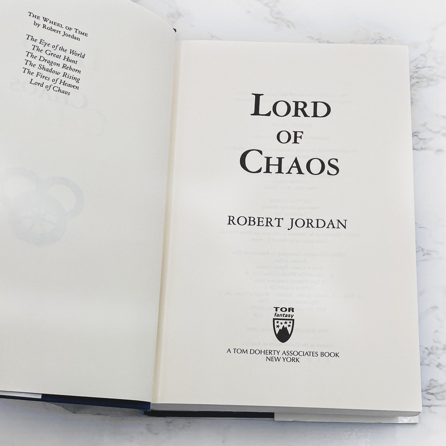 Lord of Chaos by Robert Jordan [FIRST EDITION • FIRST PRINTING] 1994 • The Wheel of Time #6