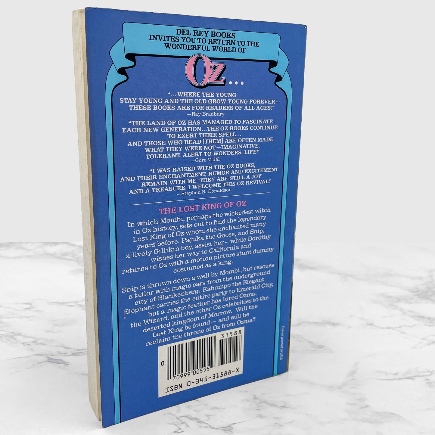 The Lost King of Oz by Ruth Plumly Thompson [TRADE PAPERBACK] 1985 • Del-Rey • Oz Continued #19