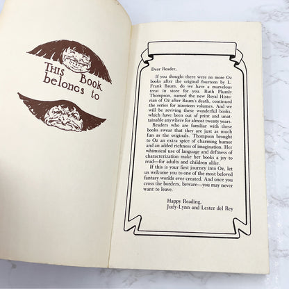 The Lost King of Oz by Ruth Plumly Thompson [TRADE PAPERBACK] 1985 • Del-Rey • Oz Continued #19