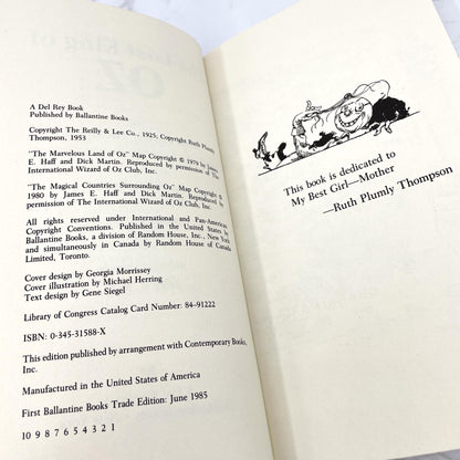 The Lost King of Oz by Ruth Plumly Thompson [TRADE PAPERBACK] 1985 • Del-Rey • Oz Continued #19