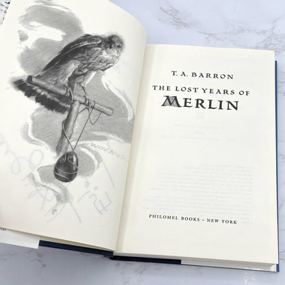 The Lost Years of Merlin by T.A Barron SIGNED! [FIRST EDITION • FIRST PRINTING] 1996 • Philomel Books