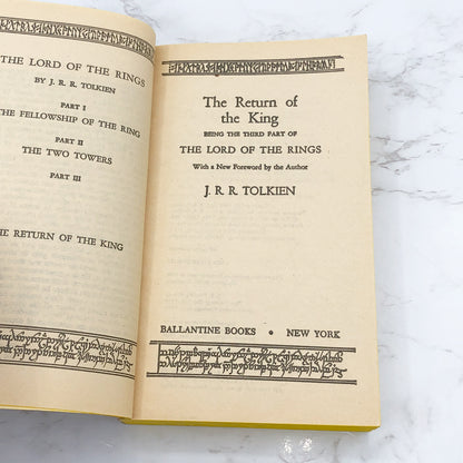The Return of the King by J.R.R. Tolkien [1975 PAPERBACK] • Lord of the Rings #3 • Ballantine
