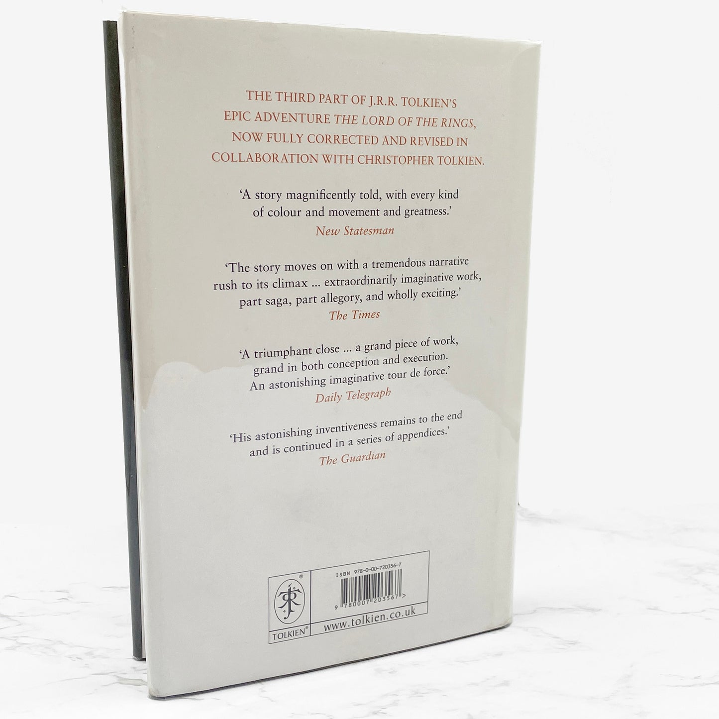 The Return of the King by J.R.R. Tolkien [U.K DELUXE HARDCOVER] 2005 • Definitive Text • Harper Collins