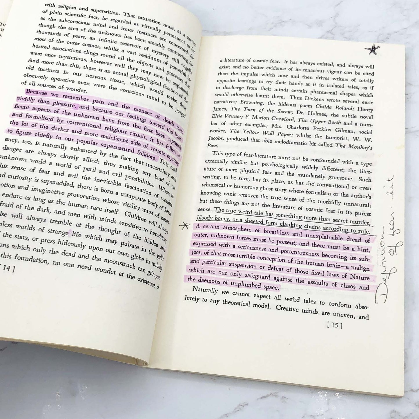 Supernatural Horror in Literature by H.P. Lovecraft [TRADE PAPERBACK] 1973 • Dover *Condition