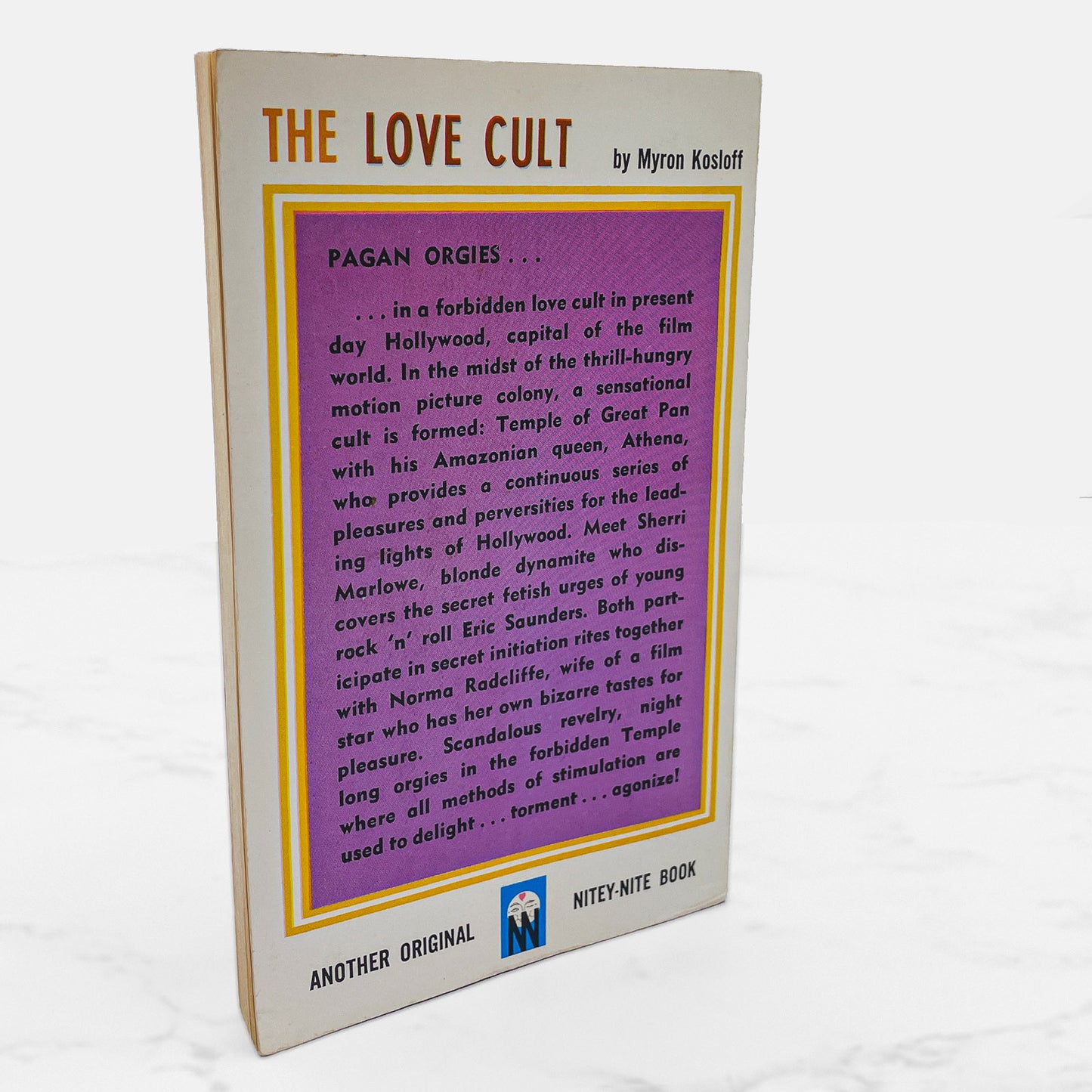 The Love Cult by Myron Kosloff [1963 SLEAZE PAPERBACK] • Nitey Nite