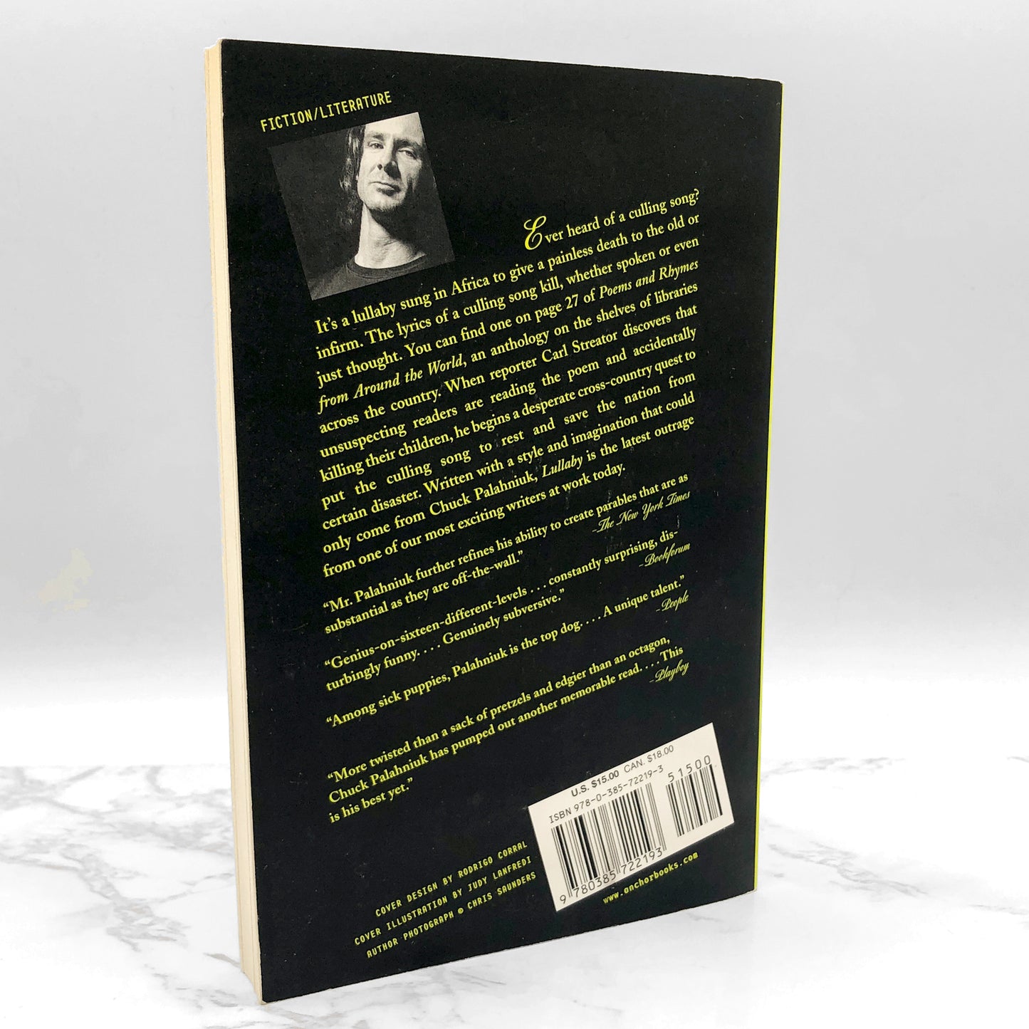 Lullaby by Chuck Palahniuk [FIRST PAPERBACK EDITION] 2003 • Anchor Books