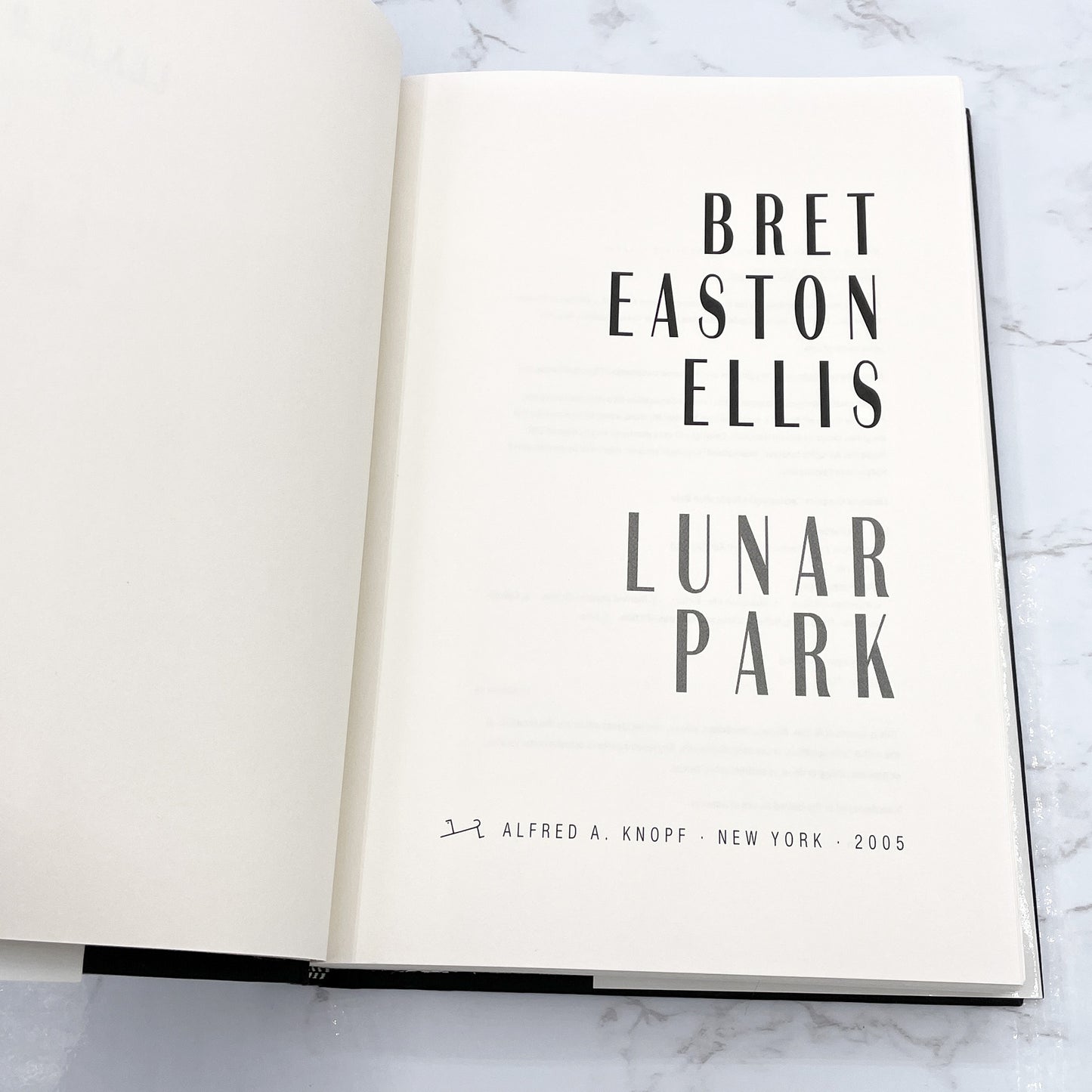 Lunar Park by Bret Easton Ellis [FIRST EDITION • FIRST PRINTING] 2005 • Knopf