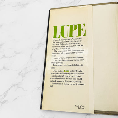 Lupe by Gene Thompson [FIRST BOOK CLUB EDITION] 1977 • Random House