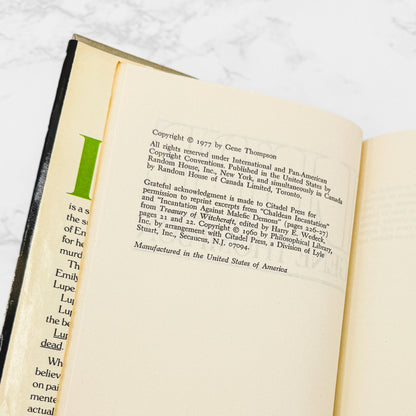 Lupe by Gene Thompson [FIRST BOOK CLUB EDITION] 1977 • Random House