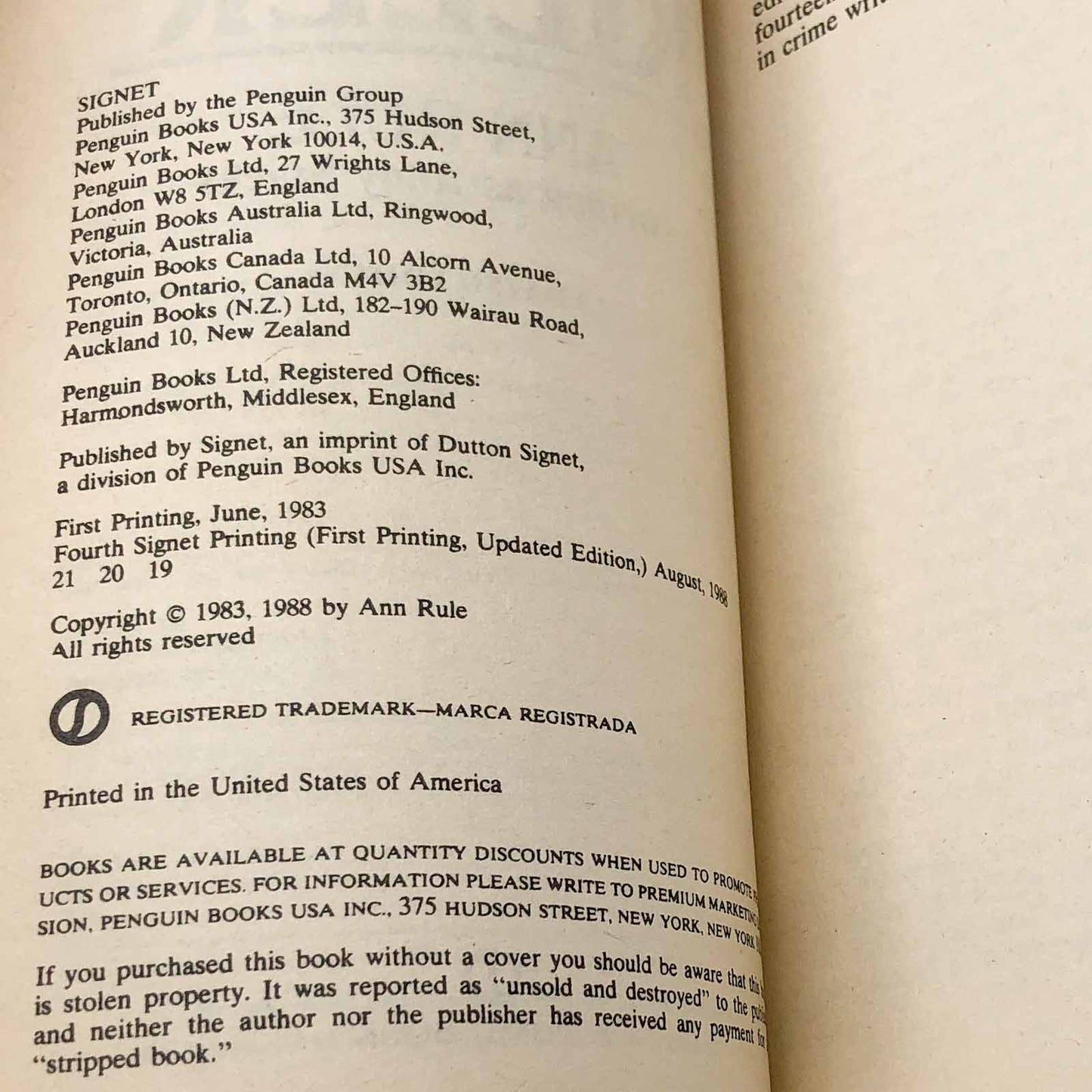 Lust Killer by Ann Rule [UPDATED PAPERBACK] 1988 • Signet True Crime