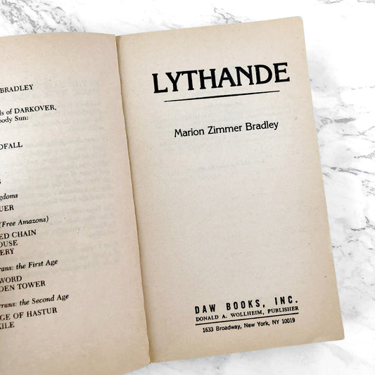 Lythande by Marion Zimmer Bradley [FIRST EDITION PAPERBACK] 1986 • DAW