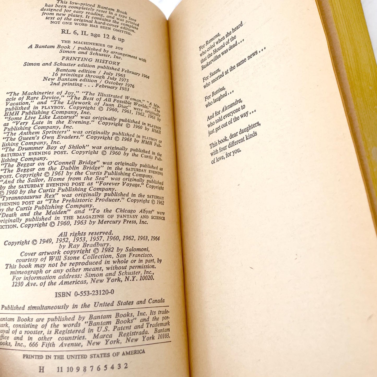 The Machineries of Joy by Ray Bradbury [1983 PAPERBACK] Bantam