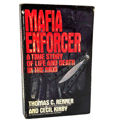 Mafia Enforcer by Cecil Kirby & Thomas C Renner [FIRST PAPERBACK PRINTING] 1988 • Bantam