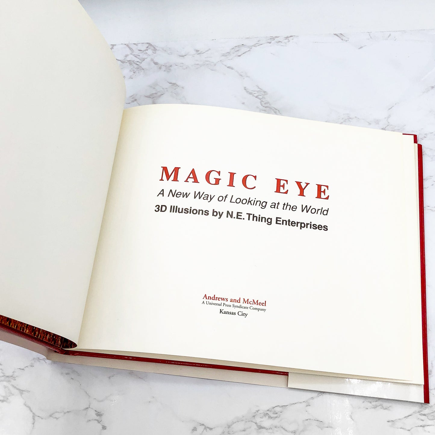 Magic Eye: 3-D Illusions by N.E. Thing Enterprises [FIRST EDITION] 1993 • Andrews & McMeel