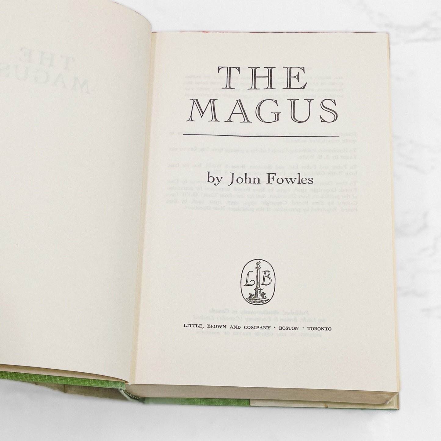 The Magus by John Fowles [1965 HARDCOVER] BCE • Little Brown
