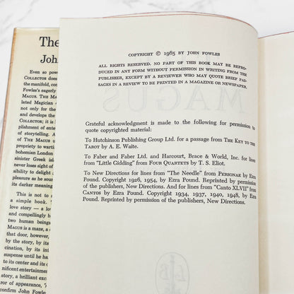 The Magus by John Fowles [1965 HARDCOVER] BCE • Little Brown