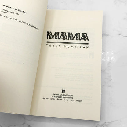 Mama by Terry McMillan [TRADE PAPERBACK] 1992 • Washington Square Press