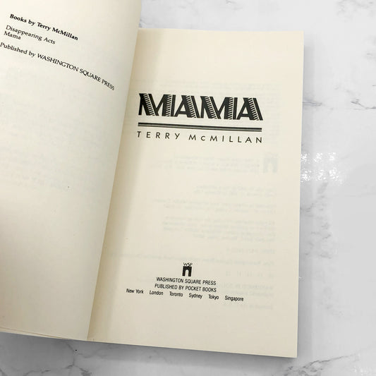 Mama by Terry McMillan [TRADE PAPERBACK] 1992 • Washington Square Press