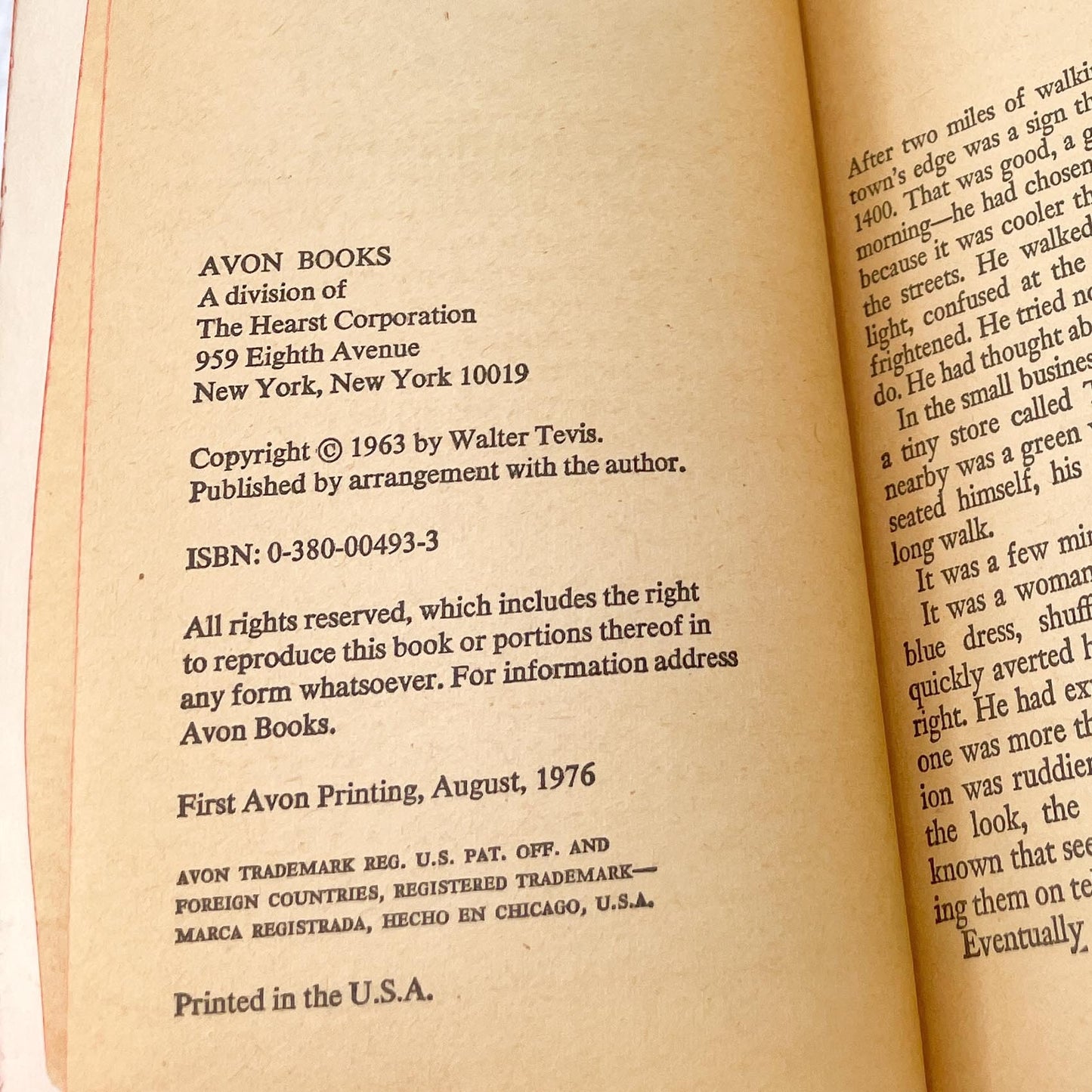 The Man Who Fell to Earth by Walter Tevis [MOVIE TIE-IN PAPERBACK] 1976 • Avon