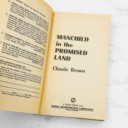 Manchild in the Promised Land by Claude Brown [1965 PAPERBACK] • Signet