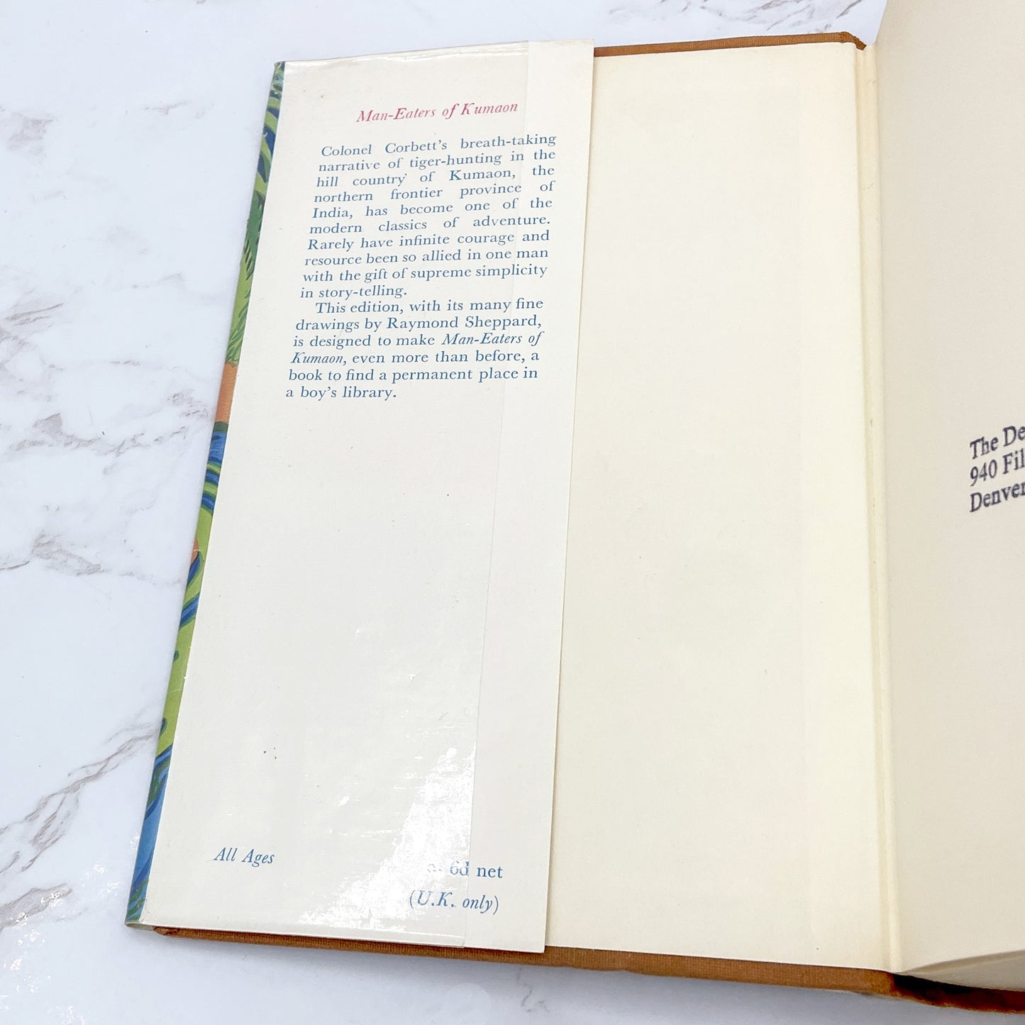 Man-Eaters of Kumaon by Jim Corbett [ILLUSTRATED U.K HARDCOVER] 1961 • Oxford Press