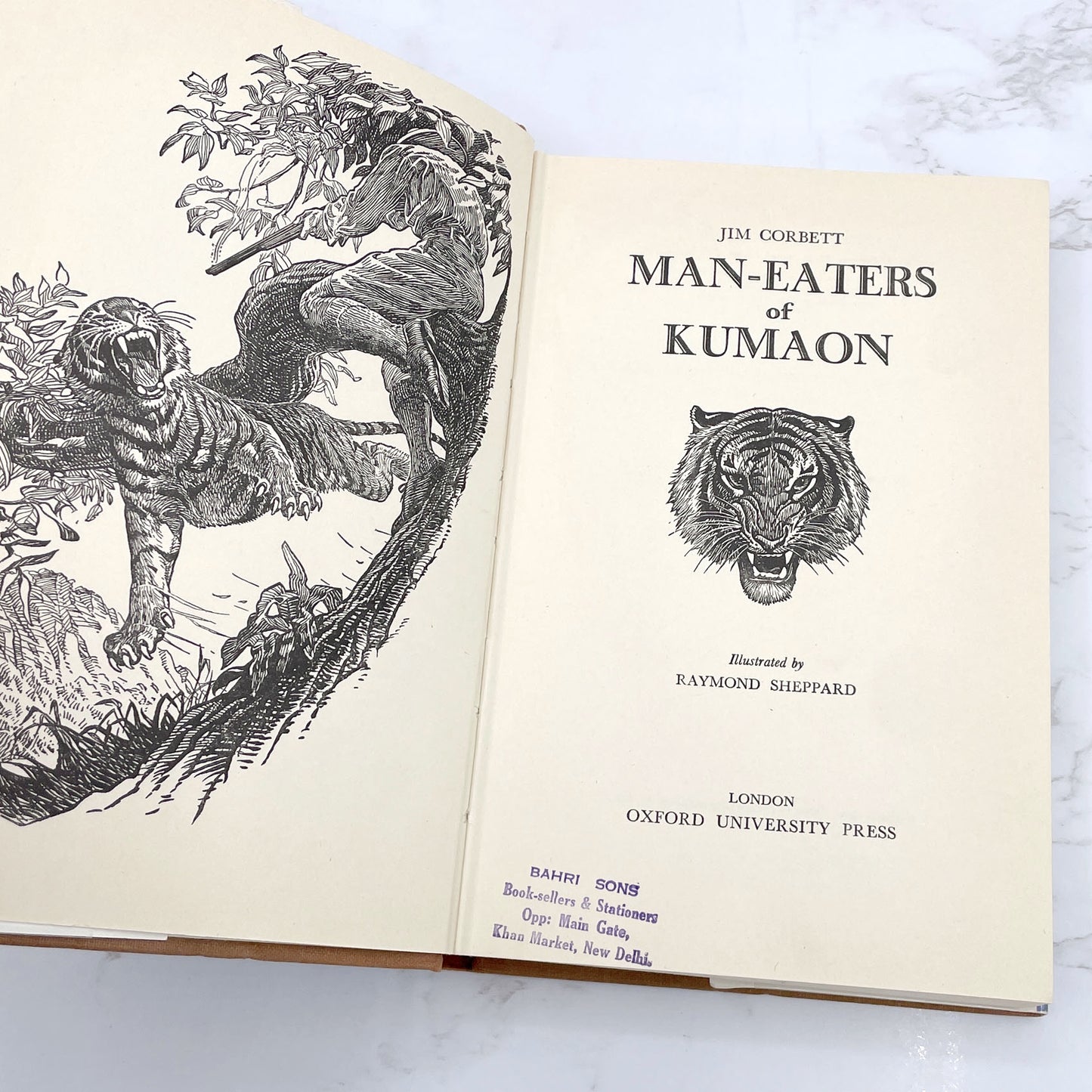 Man-Eaters of Kumaon by Jim Corbett [ILLUSTRATED U.K HARDCOVER] 1961 • Oxford Press
