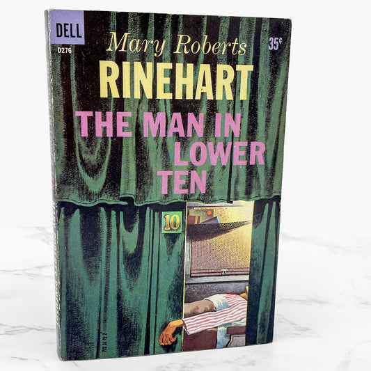 The Man in Lower Ten by Mary Roberts Rinehart [1959 PAPERBACK] • Dell