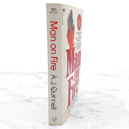 Man on Fire by A.J. Quinnell [1987 PAPERBBACK] • Fawcett Crest • Rare Movie Tie-in!