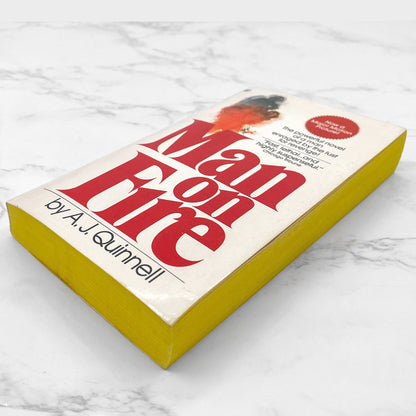 Man on Fire by A.J. Quinnell [1987 PAPERBBACK] • Fawcett Crest • Rare Movie Tie-in!