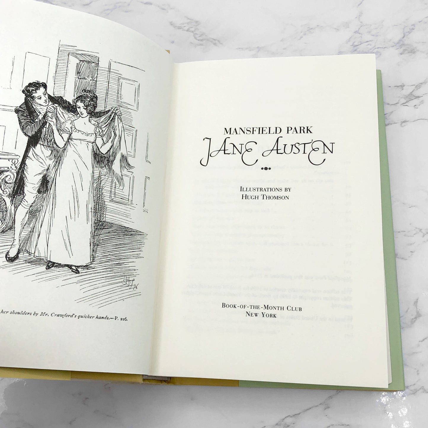 Mansfield Park by Jane Austen [1996 HARDCOVER] • Book of the Month Club