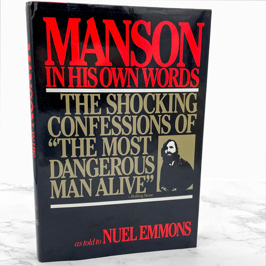 Manson in His Own Words by Charles Manson & Neul Emmons [FIRST EDITION] 1986 • Grove Press • Mint