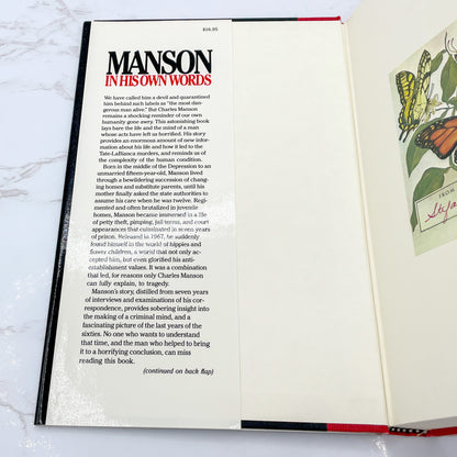 Manson in His Own Words by Charles Manson & Neul Emmons [FIRST EDITION] 1986 • Grove Press • Mint