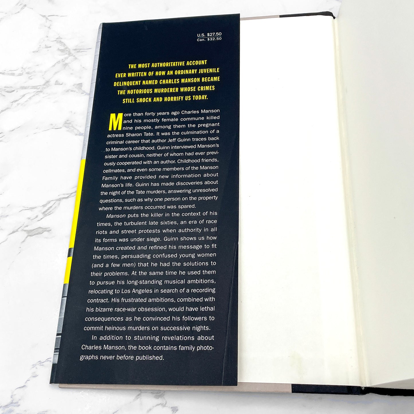 Manson: The Life and Times of Charles Manson by Jeff Guinn [FIRST EDITION • FIRST PRINTING] 2013 • Simon & Schuster