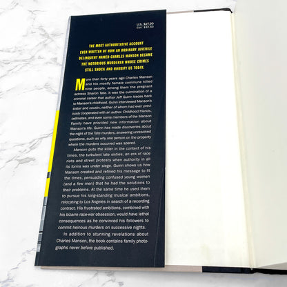 Manson: The Life and Times of Charles Manson by Jeff Guinn [FIRST EDITION • FIRST PRINTING] 2013 • Simon & Schuster