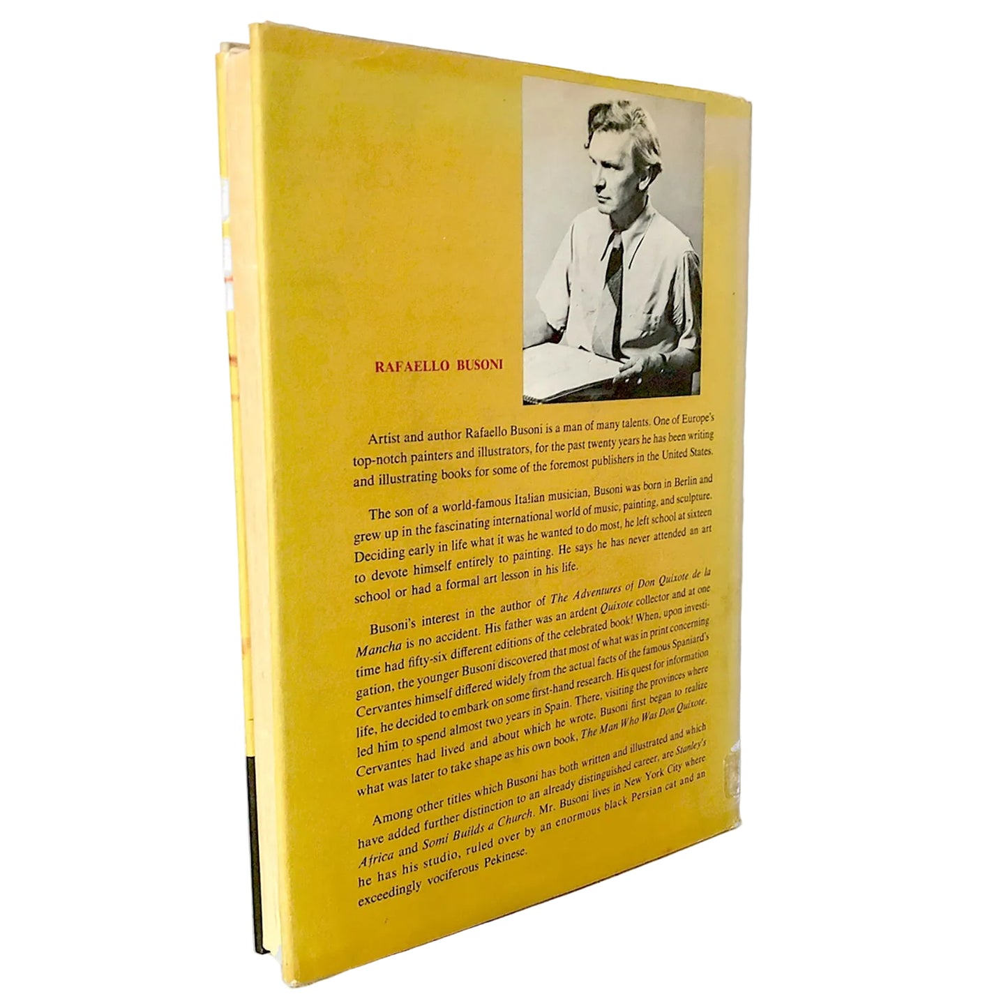 The Man Who Was Don Quixote: The Story of Miguel Cervantes by Rafaello Busoni [FIRST EDITION] 1958 • Prentice-Hall