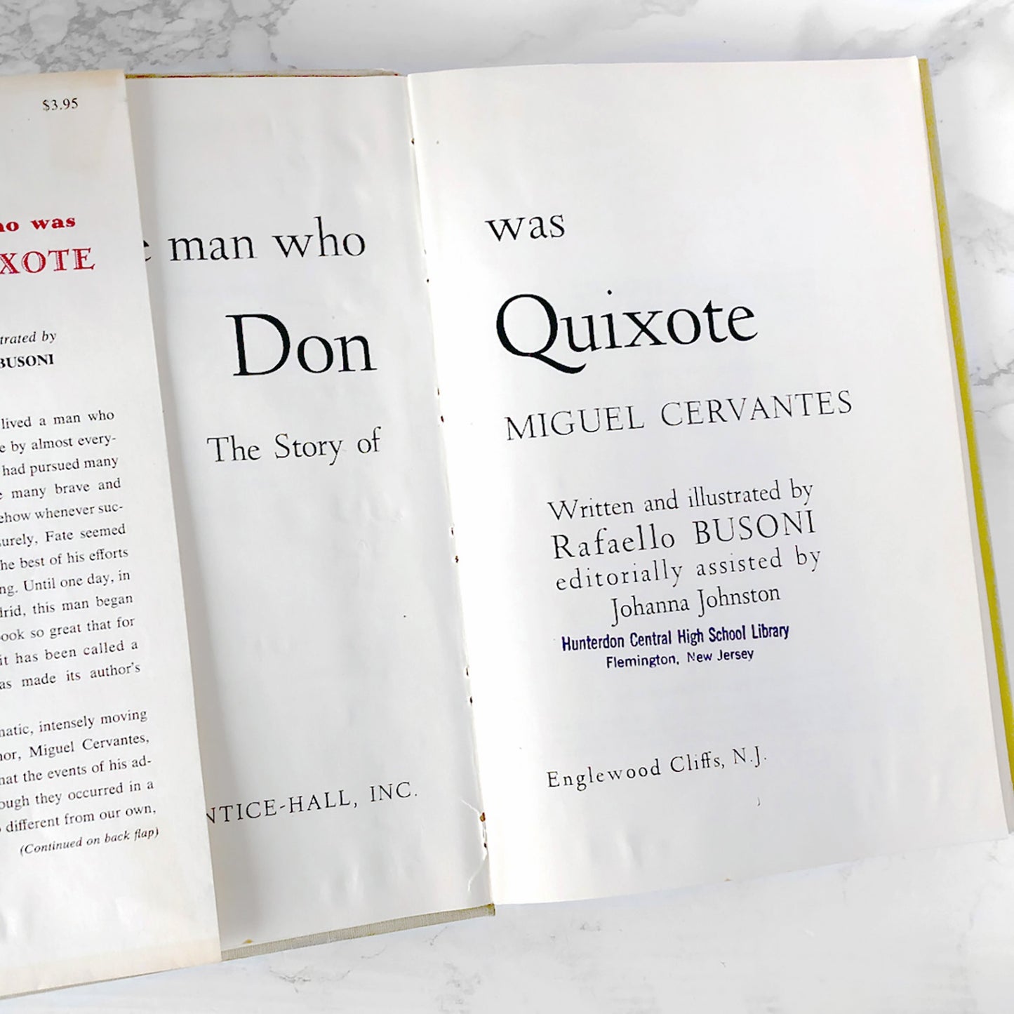 The Man Who Was Don Quixote: The Story of Miguel Cervantes by Rafaello Busoni [FIRST EDITION] 1958 • Prentice-Hall